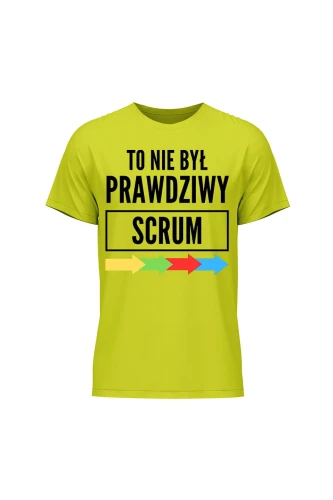 Koszulka męska To nie był prawdziwy scrum