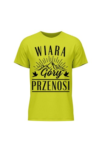 Koszulka męska Wiara góry przenosi