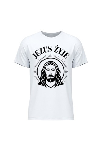 Koszulka męska Jezus żyje