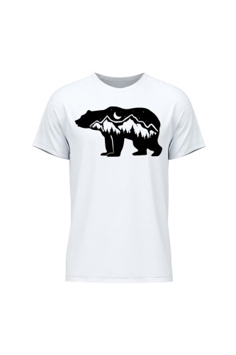 Koszulka męska Niedźwiedź górski księżyc