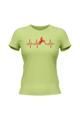 Koszulka damska Motocross heartbeat