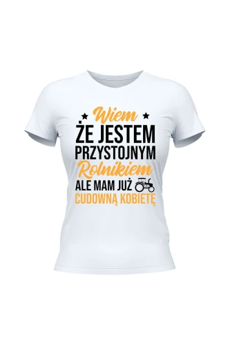 Koszulka damska Życie jest lepsze na TRAKTORZE