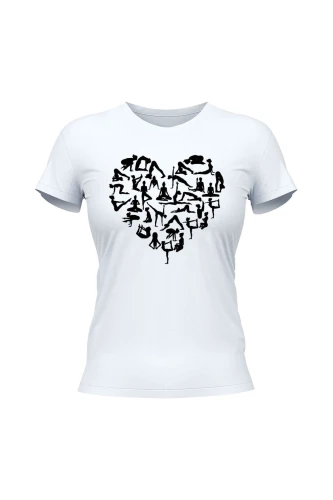 Koszulka damska Joga Serce
