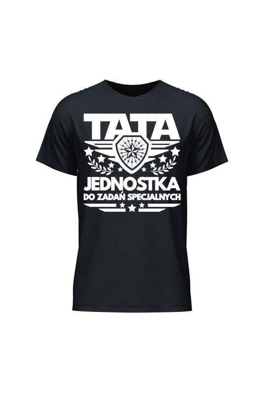 Outlet Koszulka męska TATA Jednostka do zadań specjalnych - czarna