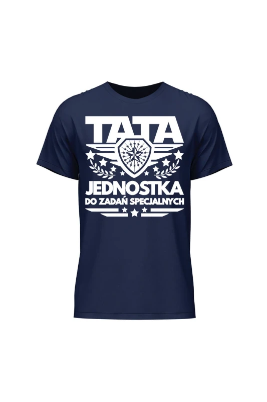 Outlet Koszulka męska TATA Jednostka do zadań specjalnych - granatowa