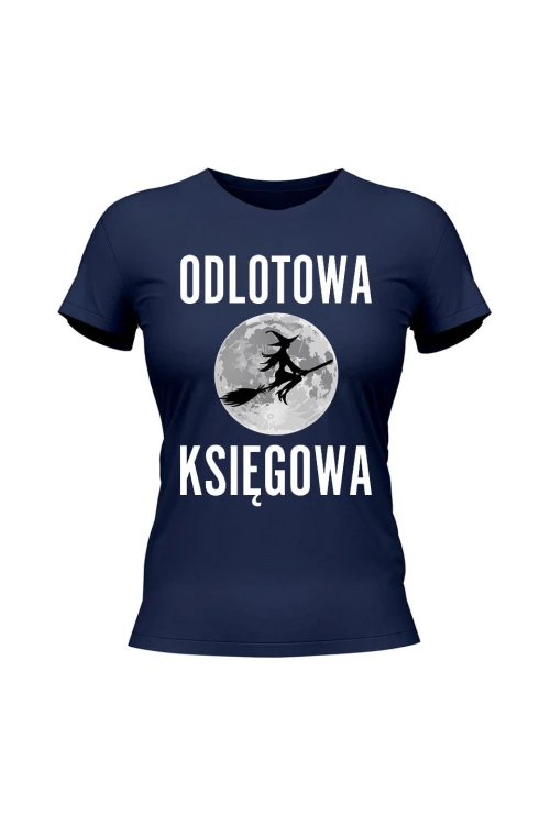 Koszulka damska Odlotowa księgowa - granatowa