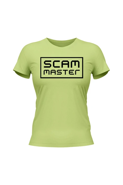Koszulka damska Scam master - limonka