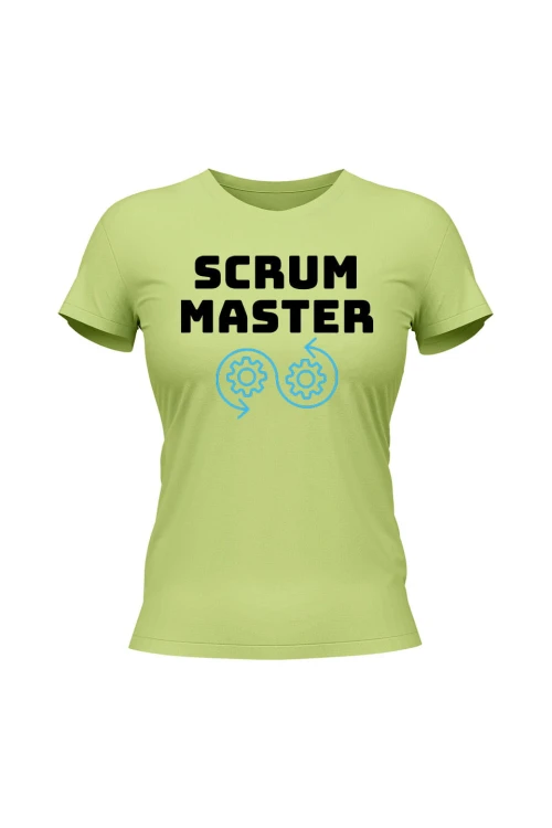 Koszulka damska Scrum master - limonka