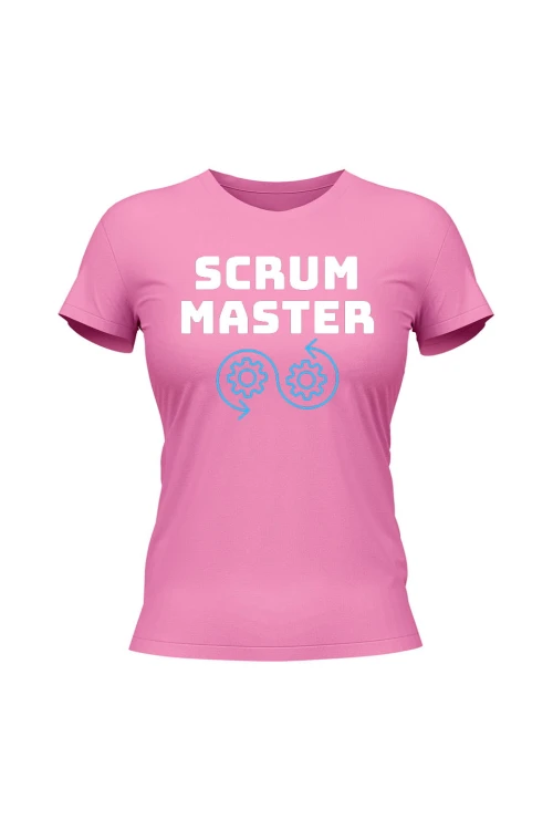 Koszulka damska Scrum master - różowa
