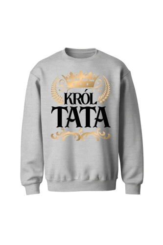 Bluza męska bez kaptura Król Tata