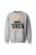Bluza męska bez kaptura Król Tata - szara