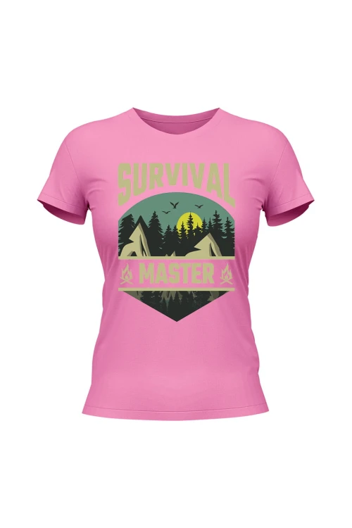 Koszulka damska Survival Master - różowa