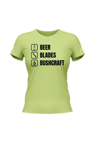 Koszulka damska Beer blades and bushcraft