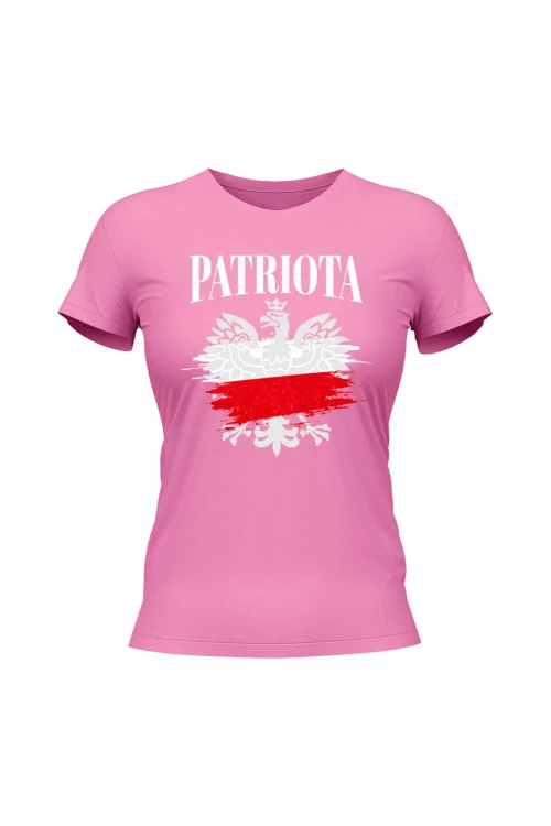 Koszulka damska Patriota - różowa
