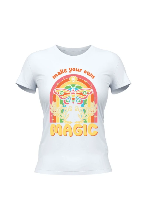 Koszulka damska Magic Butterfly - biała