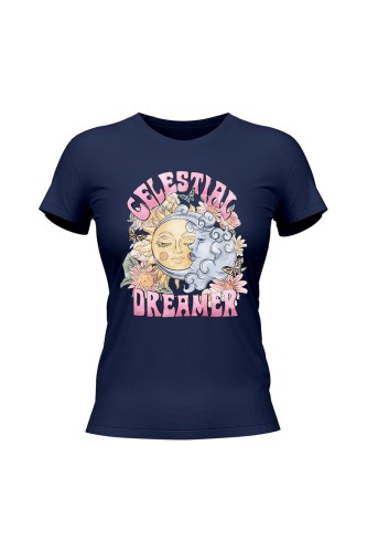 Koszulka damska Celestial Dreamer - granatowa