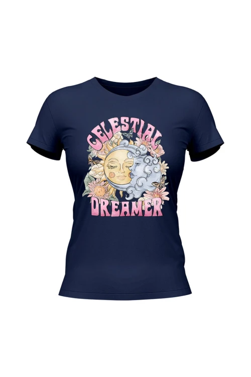 Koszulka damska Celestial Dreamer - granatowa