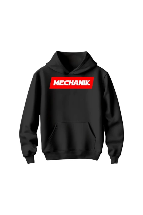 Bluza dziecięca z kapturem MECHANIK - czarna