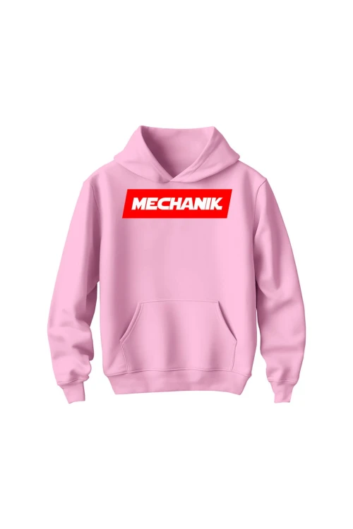 Bluza dziecięca z kapturem MECHANIK - różowa