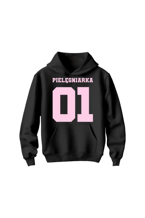Bluza dziecięca z kapturem Pielęgniarka 01 - czarna