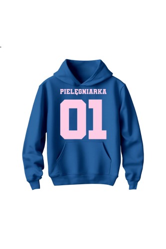 Bluza dziecięca z kapturem Pielęgniarka 01 - niebieska