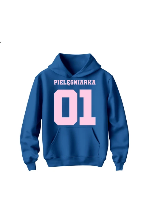 Bluza dziecięca z kapturem Pielęgniarka 01 - niebieska