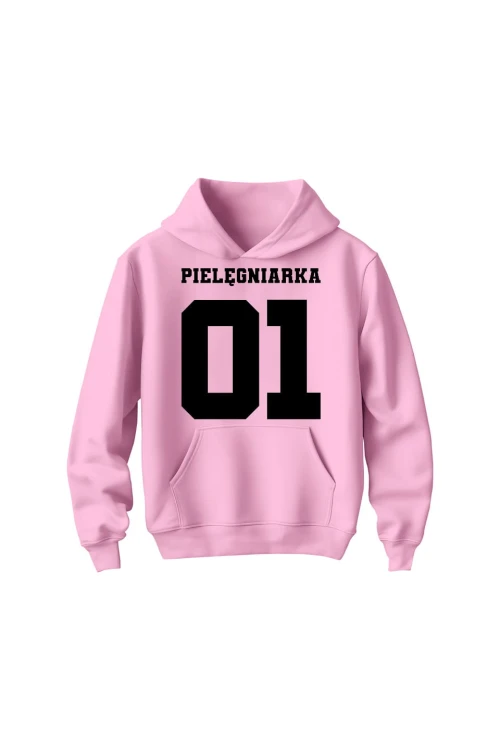 Bluza dziecięca z kapturem Pielęgniarka 01 - różowa