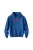 Bluza dziecięca z kapturem Motocross heartbeat - niebieska