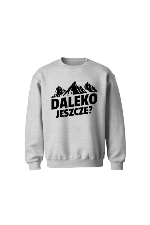 Bluza dziecięca bez kaptura Daleko jeszcze - szara