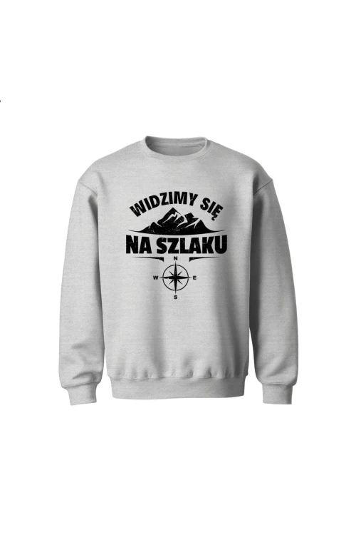 Bluza dziecięca bez kaptura Widzimy się na szlaku - szara