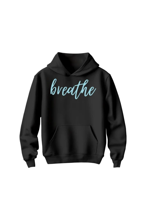 Bluza dziecięca z kapturem Breathe - czarna