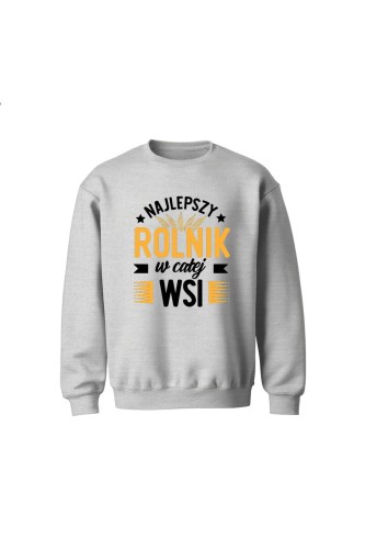 Bluza dziecięca bez kaptura Najlepszy rolnik w całej wsi - szara