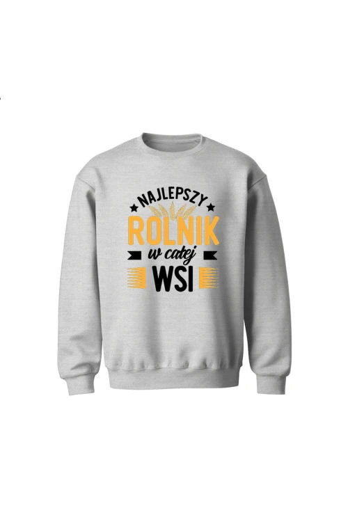 Bluza dziecięca bez kaptura Najlepszy rolnik w całej wsi - szara