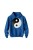 Bluza dziecięca z kapturem Symbol Yin Yang - niebieska