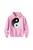 Bluza dziecięca z kapturem Symbol Yin Yang - różowa