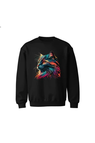 Bluza dziecięca bez kaptura Majestatyczny kot