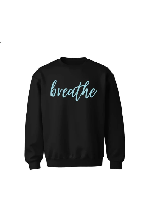 Bluza dziecięca bez kaptura Breathe - czarna