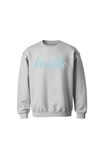 Bluza dziecięca bez kaptura Breathe - szara
