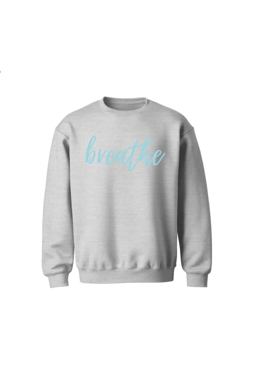 Bluza dziecięca bez kaptura Breathe - szara