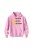 Bluza dziecięca z kapturem What you think you create - różowa