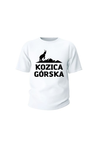 Koszulka dziecięca Kozica górska - biała
