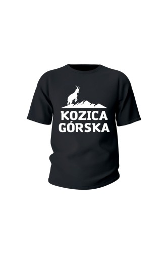 Koszulka dziecięca Kozica górska - czarna