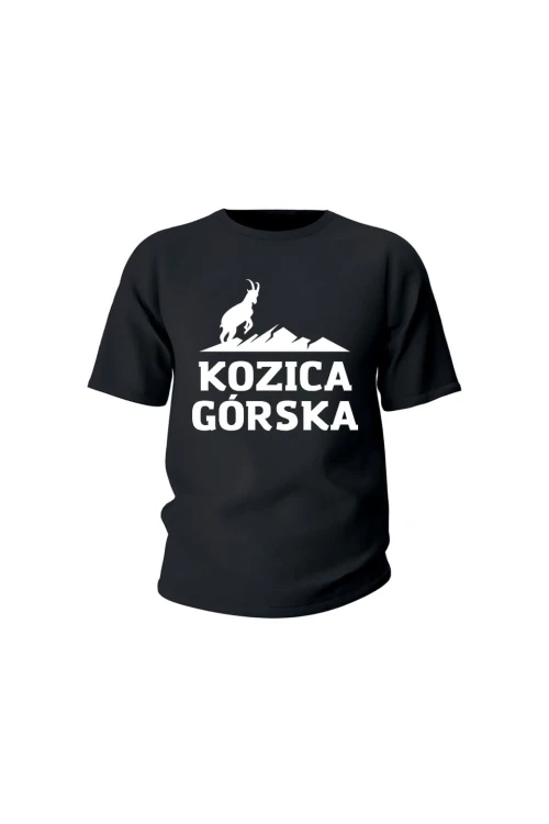 Koszulka dziecięca Kozica górska - czarna