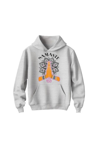 Bluza dziecięca z kapturem Namaste - szara