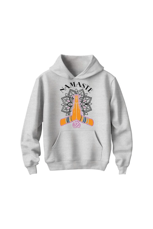 Bluza dziecięca z kapturem Namaste - szara