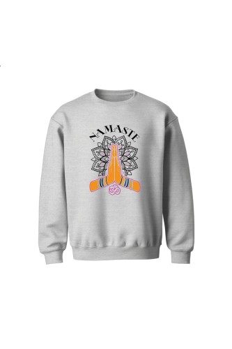Bluza dziecięca bez kaptura Namaste - szara