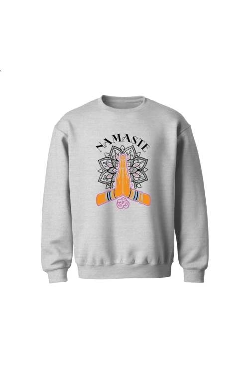 Bluza dziecięca bez kaptura Namaste - szara