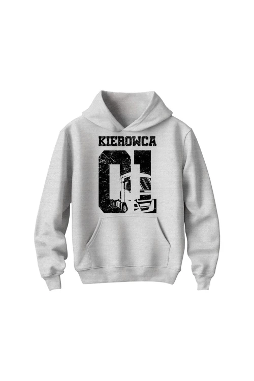 Bluza dziecięca z kapturem Kierowca 01 - szara