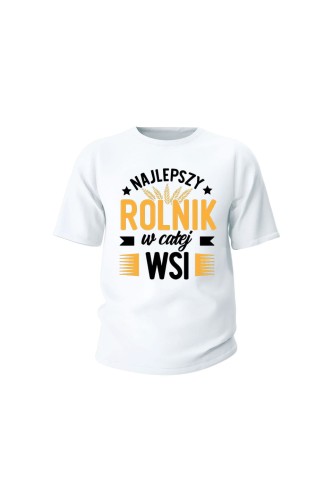 Koszulka dziecięca Najlepszy rolnik w całej wsi - biała
