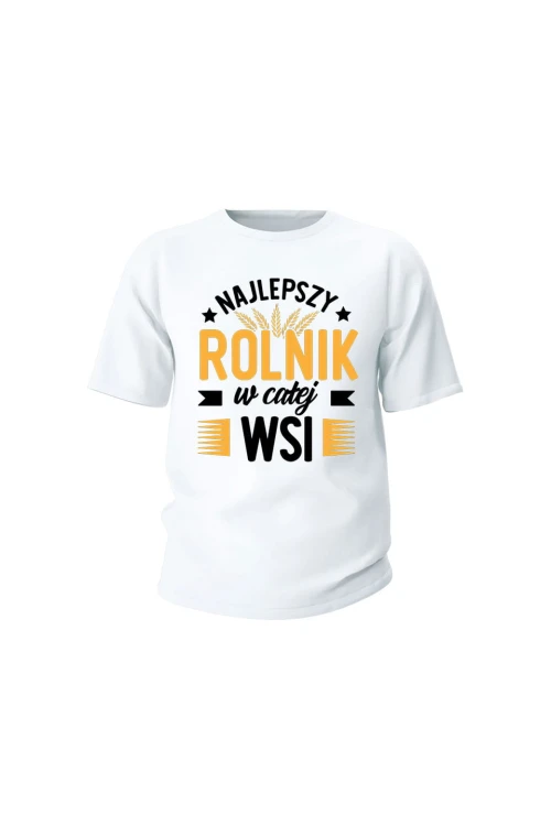 Koszulka dziecięca Najlepszy rolnik w całej wsi - biała